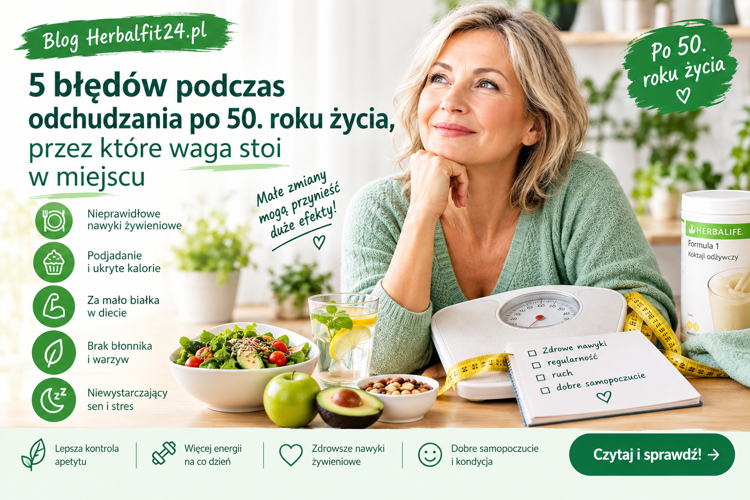 5 błędów podczas odchudzania po 50. roku życia, przez które waga stoi w miejscu