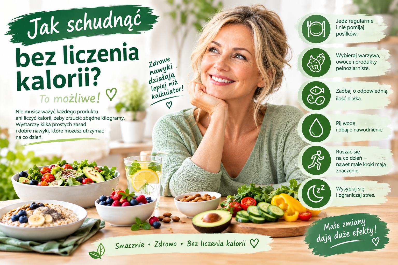 ak schudnąć bez liczenia kalorii? 10 praktycznych zasad z Herbalife