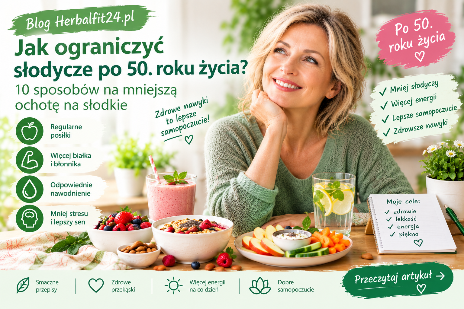 Jak ograniczyć słodycze po50 roku życia